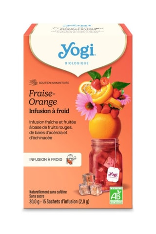 3 x Infusions à froid Fraise-Orange bio - 17 x 37,4 g