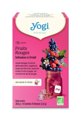 3 x Infusions à froid Fruits Rouges bio - 17 x 37,4 g