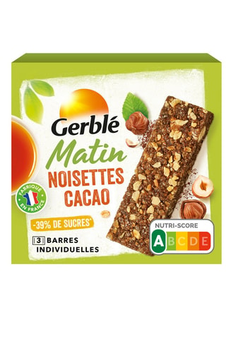 5 x Barres Matin cacao noisettes - 120 g