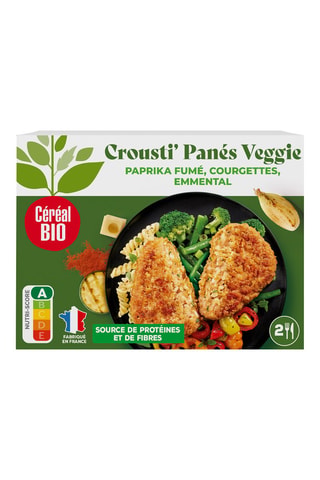 6 x Crousti Panés Veggie Courgette Emmental - 160 g
