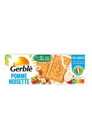 12 x 	Biscuits pomme noisette - 4 sachets
