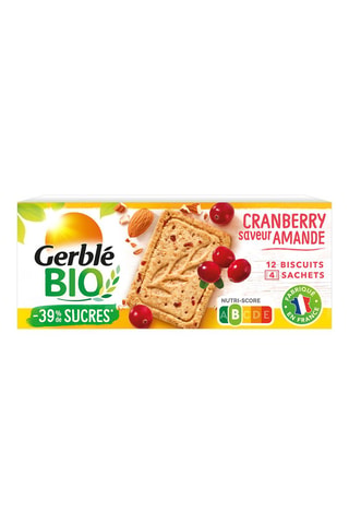 6 x Sablé cranberry amande bio - 132 g
