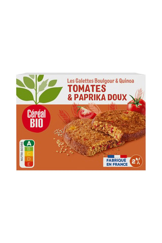 6 x Galettes Quinoa et Boulgour à la tomate - 200 g