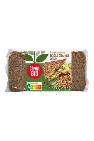 6 x Pain Complet Seigle Avoine Lin - 500 g