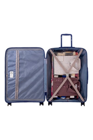Valise grand volume (L) CH3 - Bleu marine - 75 cm - Cadenas TSA