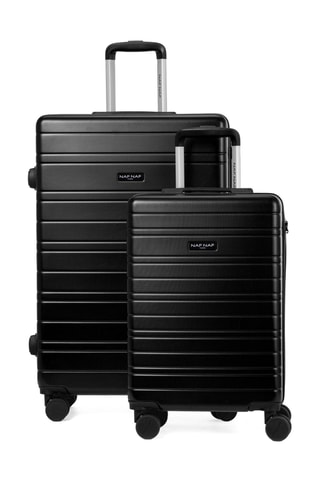 Valise cabine et valise grand volume (S/L) Tiana - Noir - 55/75 cm