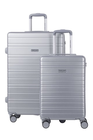 Valise cabine et valise grand volume (S/L) Tiana - Gris métallisé - 55/75 cm