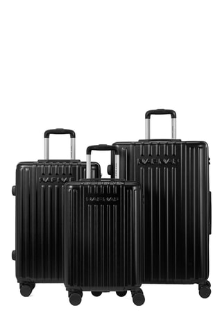 Set de 3 valises (S/M/L) Jessie - Noir - 55/65/75 cm
