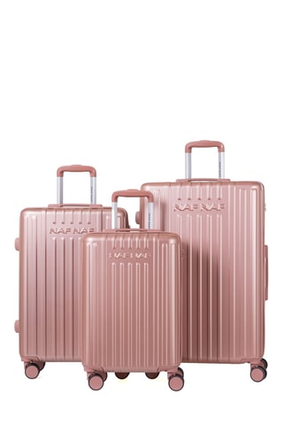Set de 3 valises (S/M/L) Jessie - Rose - 55/65/75 cm