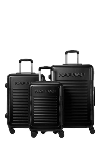 Set de 3 valises (S/M/L) Nala - Noir - 55/65/75 cm