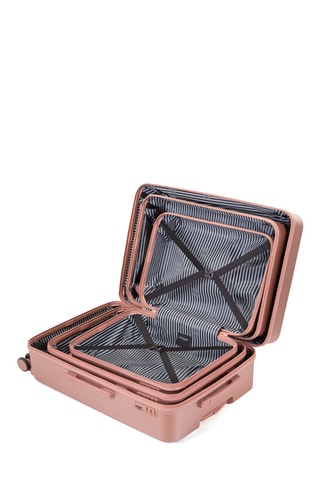Set de 3 valises Aurore - Rose - 55/65/75 cm