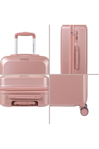 Set de 3 valises Aurore - Rose - 55/65/75 cm