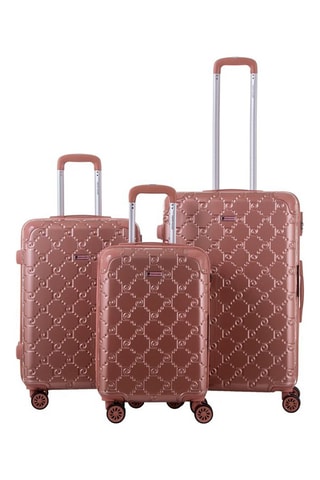 Set de 3 valises Orion - Vieux rose - 55/65/75 cm