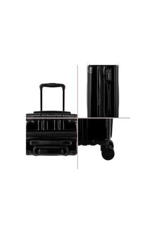 Set de 3 valises Vega - Noir - 55/66/75 cm