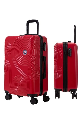 Set de 3 valises (XS/S/M) - Rouge - 45/55/65 cm - Rafale