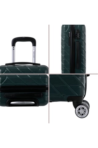 Set de 3 valises Sidney (S/M/L) - Vert sapin - 55/66/76 cm