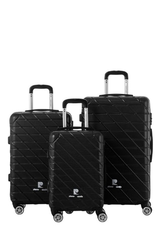 Set de 3 valises Sidney (S/M/L) - Noir - 55/66/76 cm