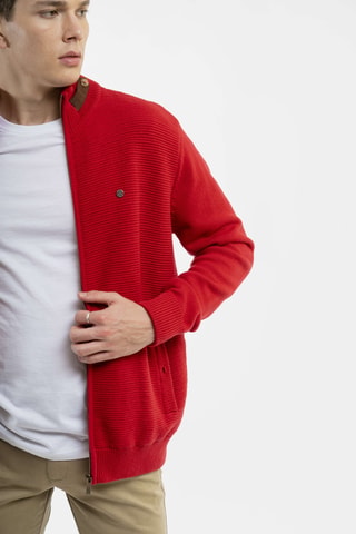Cárdigan regular fit - Rojo