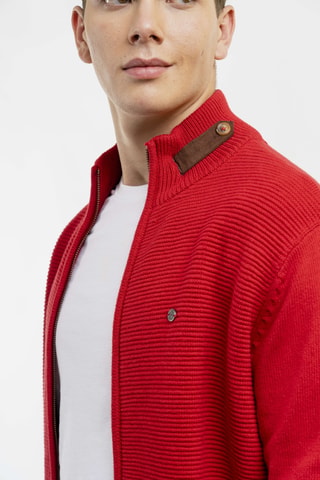 Cárdigan regular fit - Rojo