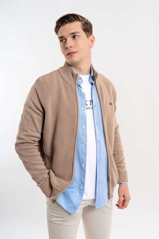 Cárdigan regular fit - Beige