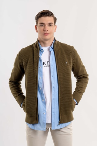 Cárdigan regular fit - Caqui