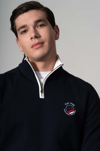 Sudadera regular fit - Azul marino