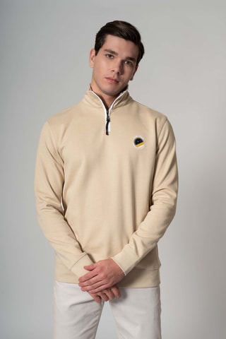 Sudadera regular fit - Beige