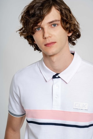 Polo regular fit - Blanco
