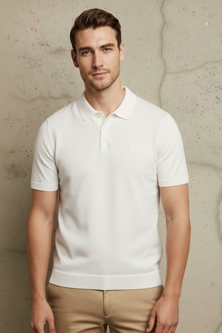 Polo regular fit - Blanco