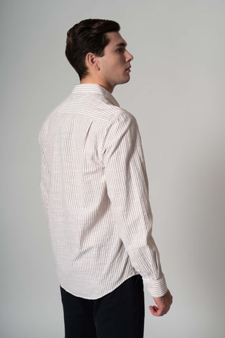 Camisa regular fit - Beige