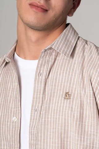 Camisa regular fit - Beige