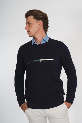 Jersey regular fit - Azul marino