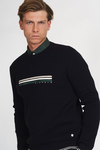 Jersey regular fit - Azul marino