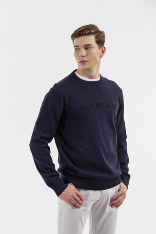 Jersey regular fit - Azul marino