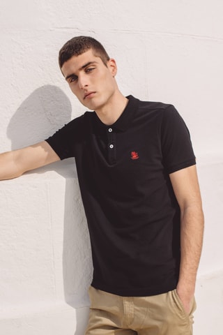 Polo regular fit - Negro