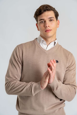 Jersey regular fit - Beige