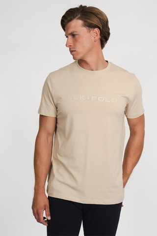Camiseta regular fit - Beige