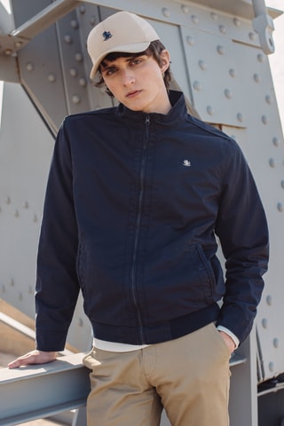 Chaqueta regular fit - Azul marino