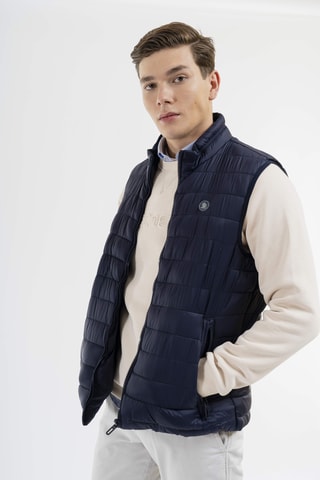 Chaleco regular fit - Azul marino