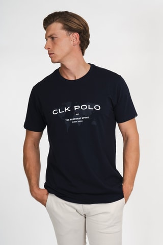 Camiseta regular fit - Azul marino
