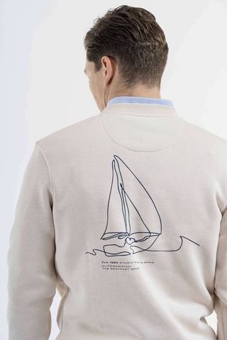 Sudadera regular fit - Beige