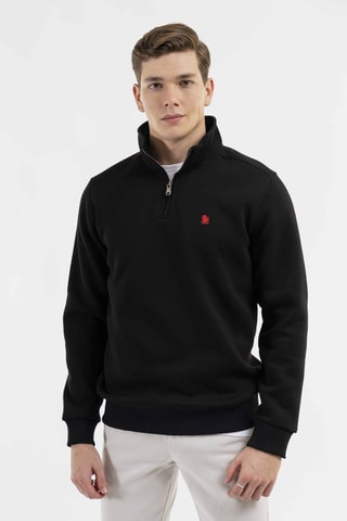 Sudadera regular fit - Negro