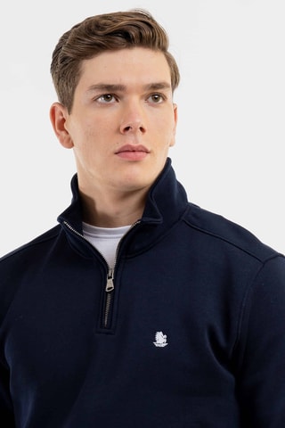 Sudadera regular fit - Azul marino