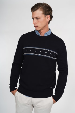 Jersey regular fit - Azul marino