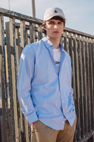 Camisa regular fit - Azul