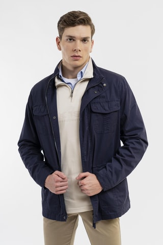 Chaqueta regular fit - Azul marino