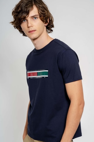 Camiseta regular fit - Azul marino