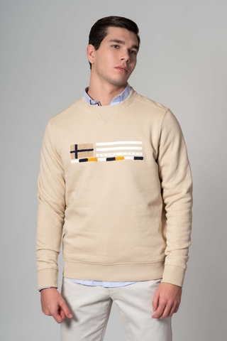 Sudadera regular fit - Beige