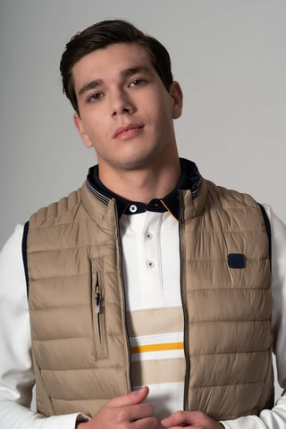 Chaleco regular fit - Beige