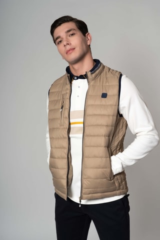 Chaleco regular fit - Beige